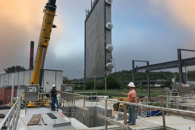Ok Creek gate installation